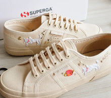 Load image into Gallery viewer, Space Cat design on Superga 2750 Classic (Beige/Natural)
