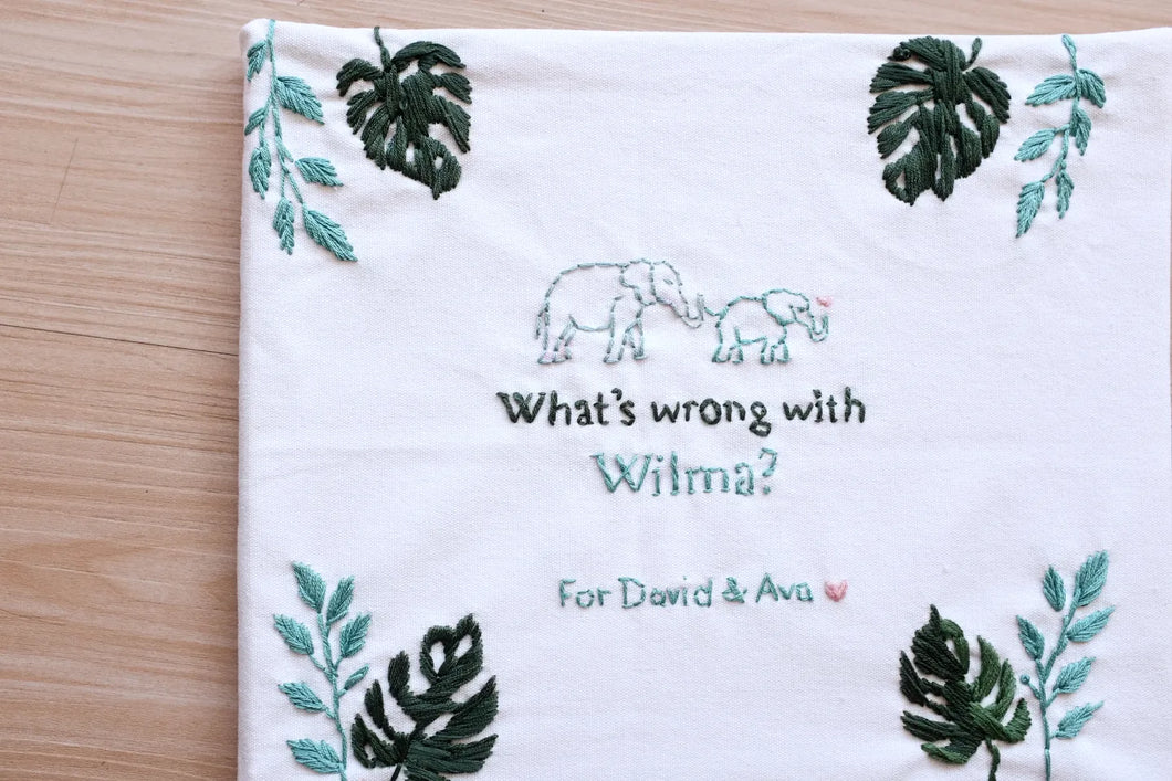 Embroidered Book Cover
