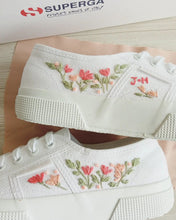 Load image into Gallery viewer, Tulip Field on Superga 2750 Classic (Total White)
