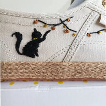 Load image into Gallery viewer, Cat and Bells on Superga 2345 Ballerina Espadrille
