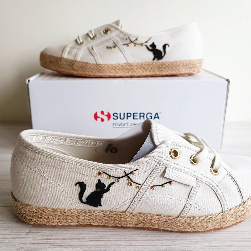 Cat and Bells on Superga 2345 Ballerina Espadrille