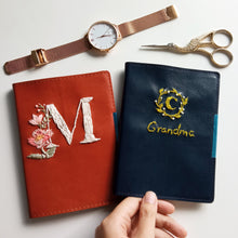Load image into Gallery viewer, Large Monogram Leather Notebook
