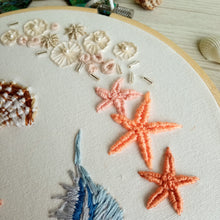 Load image into Gallery viewer, Seashell Embroidery Hoop
