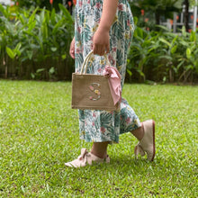 Load image into Gallery viewer, Monogram Jute Bag - Mini Me Set
