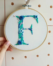 Load image into Gallery viewer, Floral Alphabet Hoop
