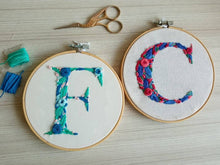 Load image into Gallery viewer, Floral Alphabet Hoop
