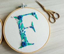 Load image into Gallery viewer, Floral Alphabet Hoop
